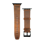 Pulseira de Relógio em Pele com Textura Retro, Para Apple Watch 4 44mm, Para Apple Watch 4 40mm, Para Apple Watch 3 38mm, Para Apple Watch 3 42mm, Para Apple Watch 2 42mm, Para Apple Watch 2 38mm, Para Apple Watch 42mm, Para Apple Watch 38mm