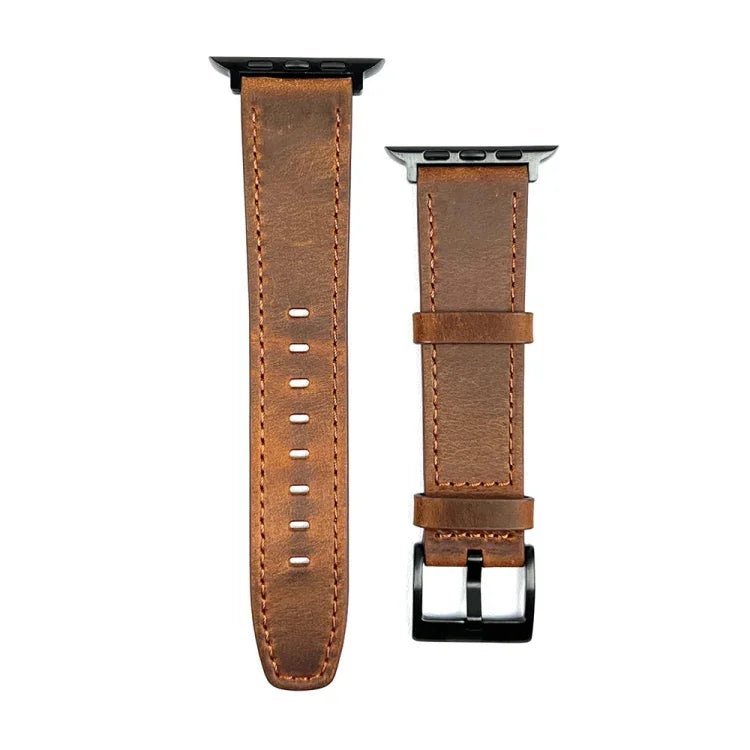 Pulseira de Relógio em Pele com Textura Retro, Para Apple Watch 4 44mm, Para Apple Watch 4 40mm, Para Apple Watch 3 38mm, Para Apple Watch 3 42mm, Para Apple Watch 2 42mm, Para Apple Watch 2 38mm, Para Apple Watch 42mm, Para Apple Watch 38mm