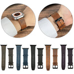 Pulseira de Relógio em Pele com Textura Retro, Para Apple Watch 4 44mm, Para Apple Watch 4 40mm, Para Apple Watch 3 38mm, Para Apple Watch 3 42mm, Para Apple Watch 2 42mm, Para Apple Watch 2 38mm, Para Apple Watch 42mm, Para Apple Watch 38mm