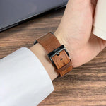 Pulseira de Relógio em Pele com Textura Retro, Para Apple Watch 4 44mm, Para Apple Watch 4 40mm, Para Apple Watch 3 38mm, Para Apple Watch 3 42mm, Para Apple Watch 2 42mm, Para Apple Watch 2 38mm, Para Apple Watch 42mm, Para Apple Watch 38mm