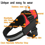 Peitoral para Cão Anti Corrida em Tecido Oxford K9, Correia de Tração, M para 13-23kg, L para 23-30kg, XL para 28-40kg, XXL para 40-70kg, S para 6-14kg