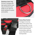 Peitoral para Cão Anti Corrida em Tecido Oxford K9, Correia de Tração, M para 13-23kg, L para 23-30kg, XL para 28-40kg, XXL para 40-70kg, S para 6-14kg