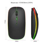 HXSJ M40 2.4GHZ 800,1200,1600dpi Ajuste de Terceira Velocidade Rato Sem Fios Colorido USB Recarregável