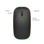 HXSJ M40 2.4GHZ 800,1200,1600dpi Ajuste de Terceira Velocidade Rato Sem Fios Colorido USB Recarregável