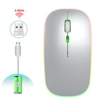 HXSJ M40 2.4GHZ 800,1200,1600dpi Ajuste de Terceira Velocidade Rato Sem Fios Colorido USB Recarregável