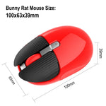 HXSJ M106 2.4GHZ 1600dpi Single-mode Wireless Mouse USB Rechargeable