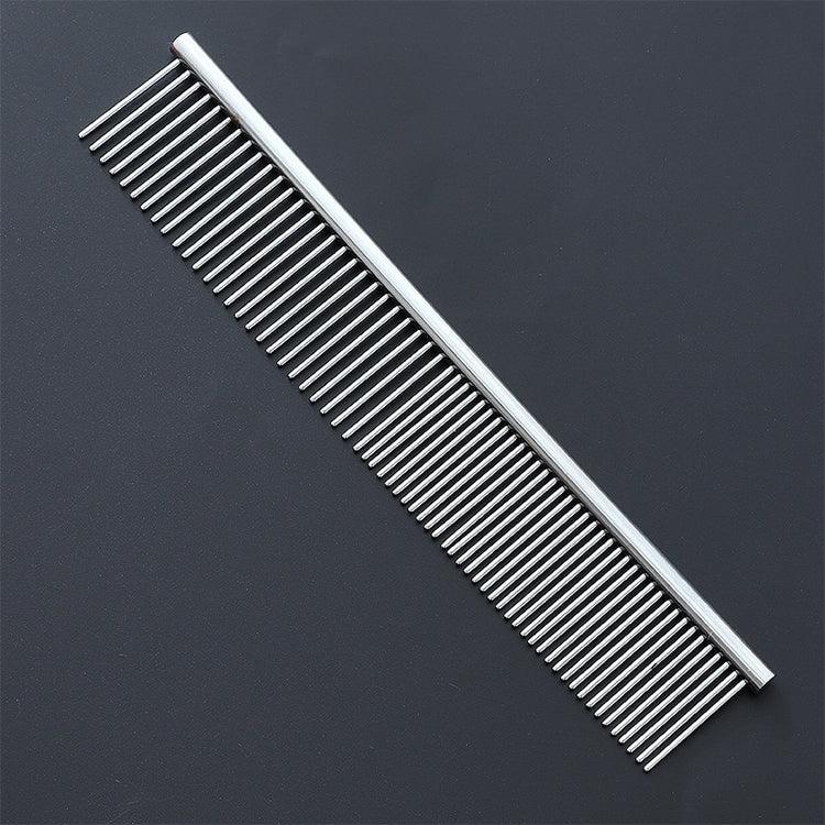 Pente de Beleza para Animais com Dentes de Densidade Dupla para Pêlo Fofo, 19cm x 1