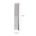 Pente de Beleza para Animais com Dentes de Densidade Dupla para Pêlo Fofo, 19cm x 1