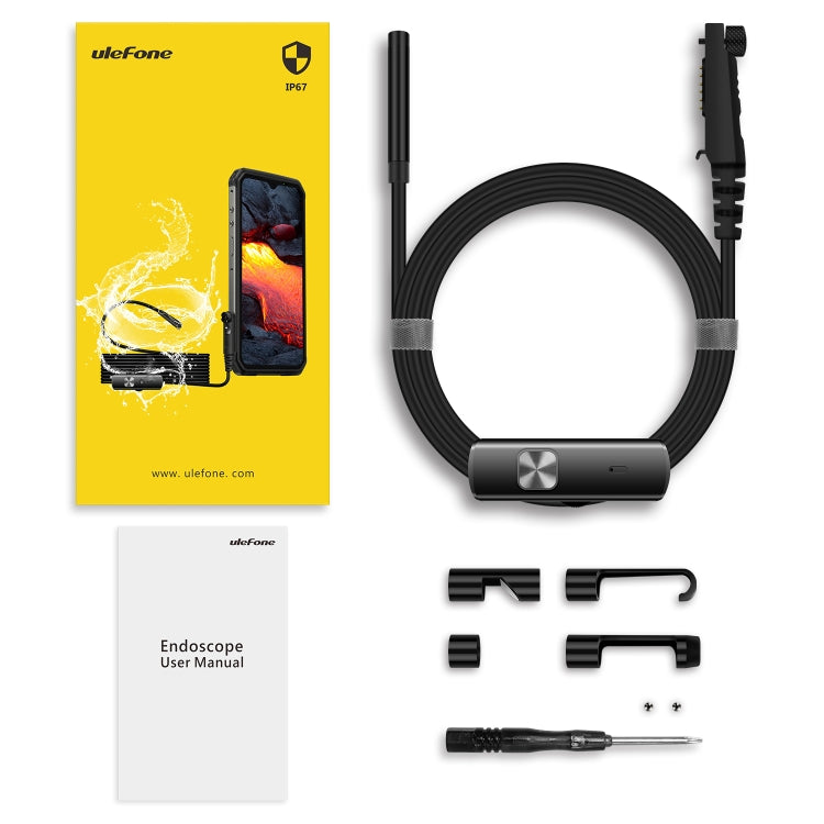Endoscópio Ulefone E1 IP67 à Prova de Água 3 em 1 para Ulefone Power Armor 21 / 19 / 18T / 16 Pro / 13 / Armor Pad, uSmart E1