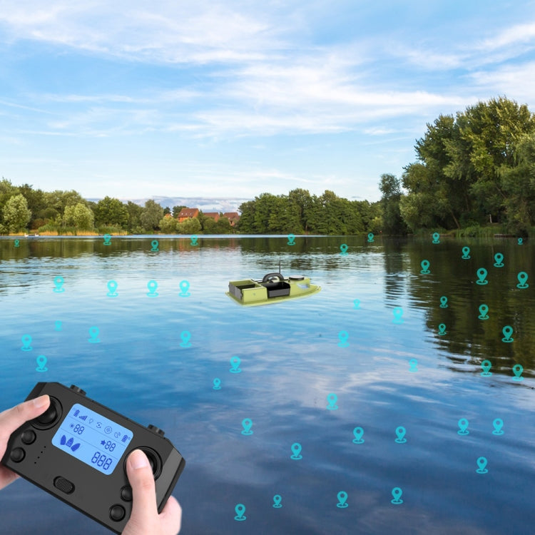 Barco Isca de Pesca com Controlo Remoto Inteligente D19Y, Suporte para Posicionamento GPS, Plugue EUA, Plugue UE, Plugue Reino Unido