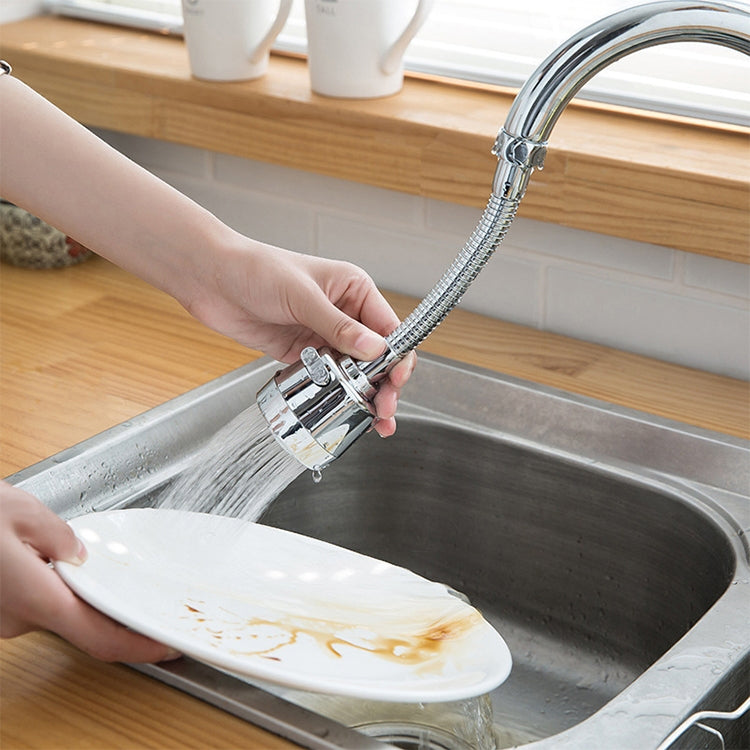 Torneira de Cozinha com Cabeça Anti-Respingo, Chuveiro Pressurizado, Aerador Giratório Universal Estilo Longo