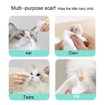 Toalhetes Húmidos para Limpeza de Corpo de Gatos e Cães, 80pcs x 1