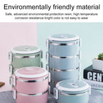 Recipiente Isolante para Almoço em Aço Inoxidável, Caixa Bento, Camada Única 0,7L, Dupla 1,4L, Tripla 2,1L, Quádrupla 2,8L