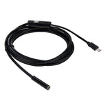 Câmara de inspeção endoscópica micro USB impermeável AN97 com tubo de serpente para peças com função OTG para telemóvel Android, com 6 LEDs, 5,5mm, 8mm