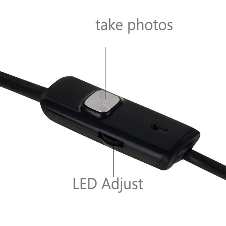 Câmara de inspeção endoscópica micro USB impermeável AN97 com tubo de serpente para peças com função OTG para telemóvel Android, com 6 LEDs, 5,5mm, 8mm