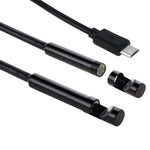 Câmara de inspeção endoscópica micro USB impermeável AN97 com tubo de serpente para peças com função OTG para telemóvel Android, com 6 LEDs, 5,5mm, 8mm