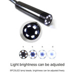 Câmara de inspeção endoscópica micro USB impermeável AN97 com tubo de serpente para peças com função OTG para telemóvel Android, com 6 LEDs, 5,5mm, 8mm