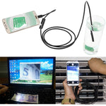 Câmara de inspeção endoscópica micro USB impermeável AN97 com tubo de serpente para peças com função OTG para telemóvel Android, com 6 LEDs, 5,5mm, 8mm