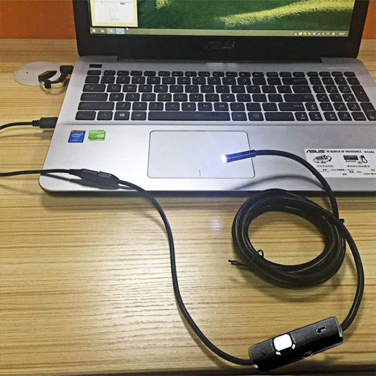 Câmara de inspeção endoscópica micro USB impermeável AN97 com tubo de serpente para peças com função OTG para telemóvel Android, com 6 LEDs, 5,5mm, 8mm