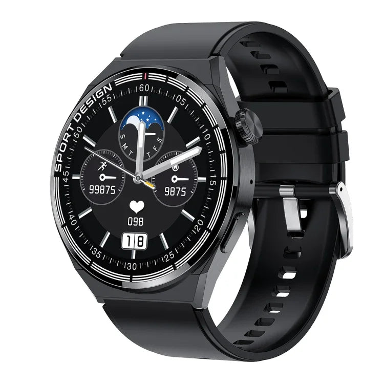 HDT MAX 1.60 polegadas Mostrador Preto Pulseira de Silicone Relógio Inteligente IP68 à Prova de Água Suporta Chamada Bluetooth, Pulseira de Silicone Mostrador Preto