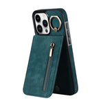 Capa para telemóvel retro com anel e fecho, compartimento para cartões RFID, para iPhone 16 Pro, para iPhone 16 Plus, para iPhone 16, para iPhone 15 Pro Max, para iPhone 15 Pro, para iPhone 15 Plus