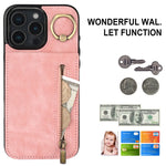 Capa para telemóvel retro com anel e fecho, compartimento para cartões RFID, para iPhone 16 Pro, para iPhone 16 Plus, para iPhone 16, para iPhone 15 Pro Max, para iPhone 15 Pro, para iPhone 15 Plus