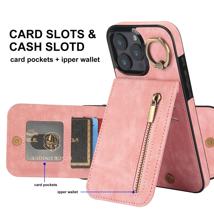 Capa para telemóvel retro com anel e fecho, compartimento para cartões RFID, para iPhone 16 Pro, para iPhone 16 Plus, para iPhone 16, para iPhone 15 Pro Max, para iPhone 15 Pro, para iPhone 15 Plus