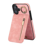 Capa para telemóvel retro com anel e fecho, compartimento para cartões RFID, para iPhone 16 Pro, para iPhone 16 Plus, para iPhone 16, para iPhone 15 Pro Max, para iPhone 15 Pro, para iPhone 15 Plus