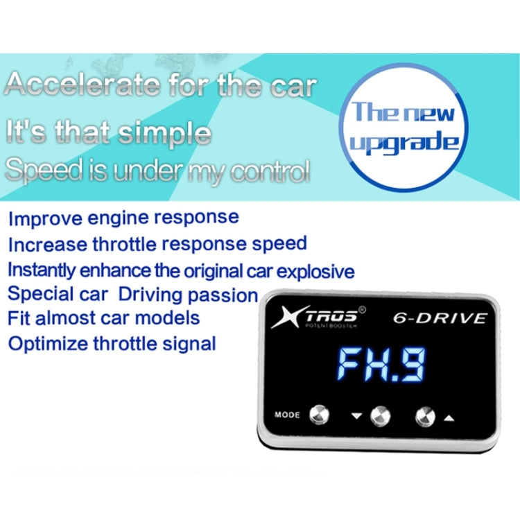 TROS TS-6Drive Potent Booster Electronic Throttle Controller, For Toyota Harrier 2012-2020, For Chevrolet Colorado 2012-2020
