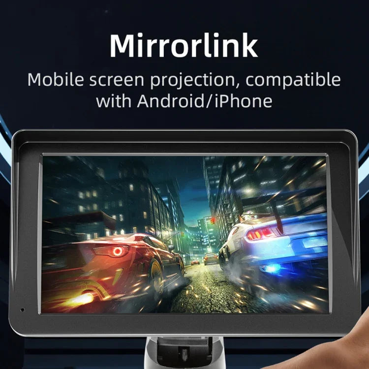 Leitor MP5 para Carro Estilo SunShade com CarPlay Sem Fios de 7 polegadas, Suporta Interconexão com Telemóvel, B5570
