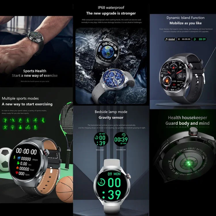 Pulseira Inteligente G4 1.53 polegadas Relógio Inteligente, Suporta Chamada Bluetooth / NFC / Frequência Cardíaca