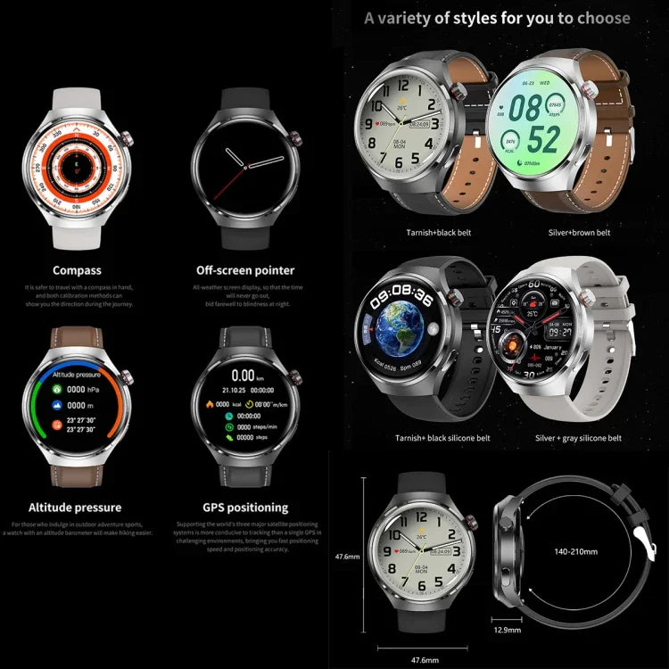 Pulseira Inteligente G4 1.53 polegadas Relógio Inteligente, Suporta Chamada Bluetooth / NFC / Frequência Cardíaca