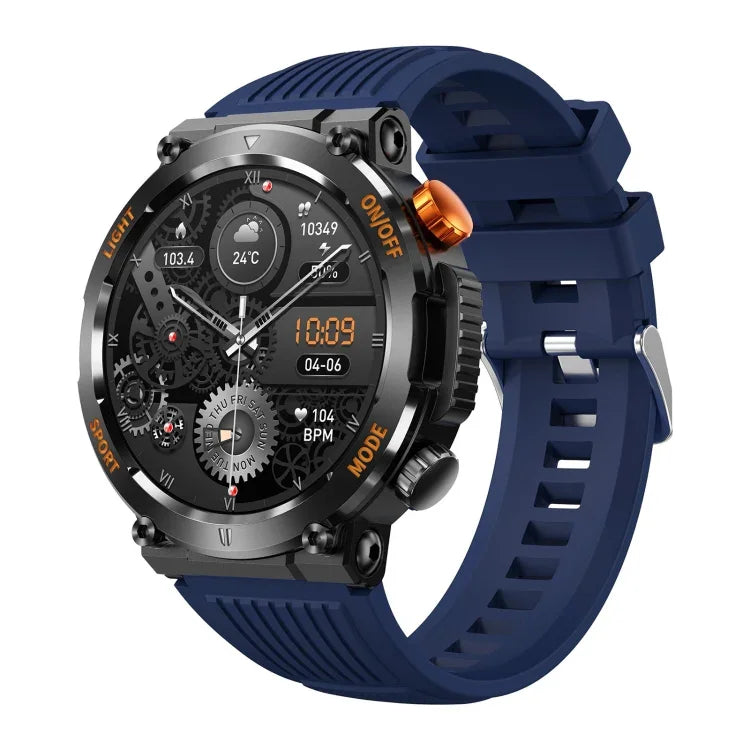 HT17 Relógio Inteligente Bluetooth Ecrã Redondo 1.46 polegadas, Suporta Monitorização de Saúde & 100+ Modos Desportivos