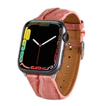 Crocodile Texture Leather Wrist Strap, For Apple Watch Series 7 45mm / 6 & SE & 5 & 4 44mm / 3 & 2 & 1 42mm, For Apple Watch Ultra 49mm / Series 8&7 45mm / SE 2&6&SE&5&4 44mm / 3&2&1 42mm, For Apple Watch Series 8&7 41mm / SE 2&6&SE&5&4 40mm / 3&2&1 38...