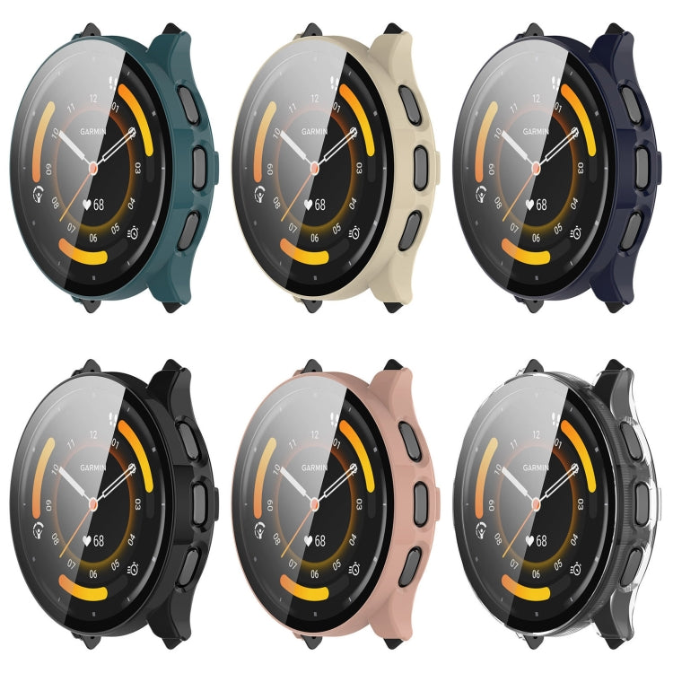 PC + Tempered Glass Film Integrated Watch Case, For Garmin Venu 3S, For Garmin Venu 3