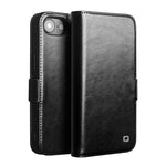 Capa para telemóvel em couro genuíno QIALINO Classic 103 com fivela, para iPhone 17e / 16e, para iPhone 17 Pro Max, para iPhone 17 Pro, para iPhone 17, para iPhone Air, para iPhone 15 Pro Max, para iPhone 15 Plus, para iPhone 15