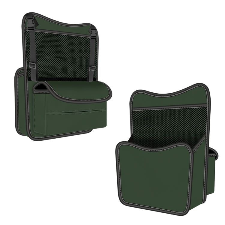 3054 Napa Texture Leather Car Center Console Storage Bag, 3054 (Olive Green), 3054 (Black), 3054 (Grey), 3054 (Brown)