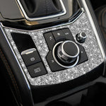 For Mazda CX-5 2017-2018 Car Electronic Handbrake Panel Diamond Decorative Sticker, Left Drive, Car Electronic Handbrake Panel, Left Drive