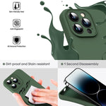 Capa para Telemóvel em Silicone Líquido Microfibra Amortecedora, Para iPhone 12, Para iPhone 12 Pro Max, Para iPhone 12 Pro