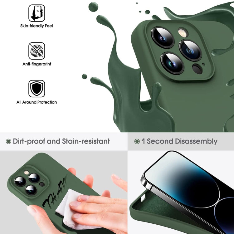 Capa para Telemóvel em Silicone Líquido Microfibra Amortecedora, Para iPhone 12, Para iPhone 12 Pro Max, Para iPhone 12 Pro