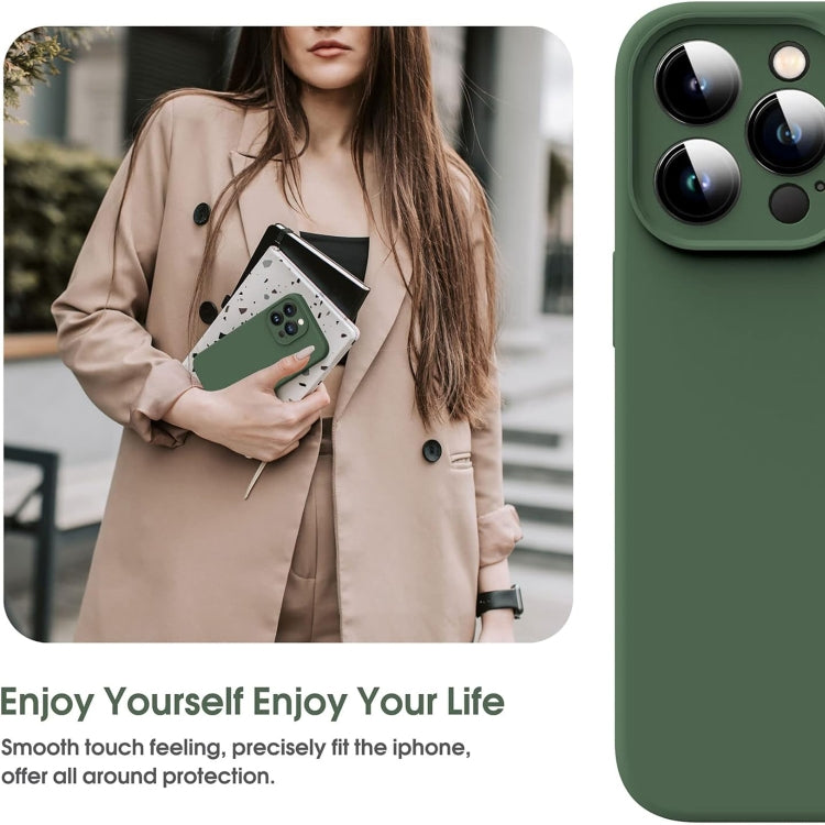 Capa para Telemóvel em Silicone Líquido Microfibra Amortecedora, Para iPhone 12, Para iPhone 12 Pro Max, Para iPhone 12 Pro