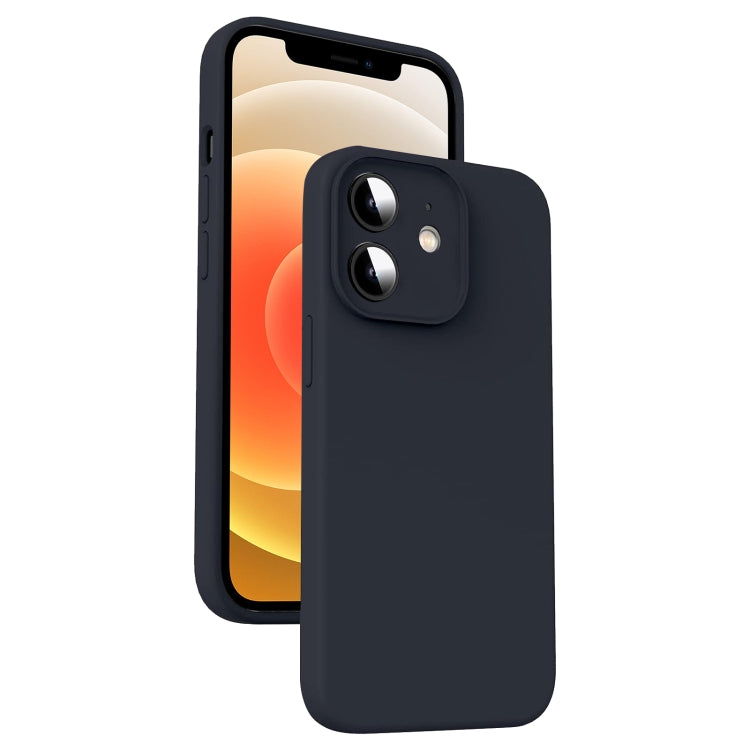 Capa para Telemóvel em Silicone Líquido Microfibra Amortecedora, Para iPhone 12, Para iPhone 12 Pro Max, Para iPhone 12 Pro