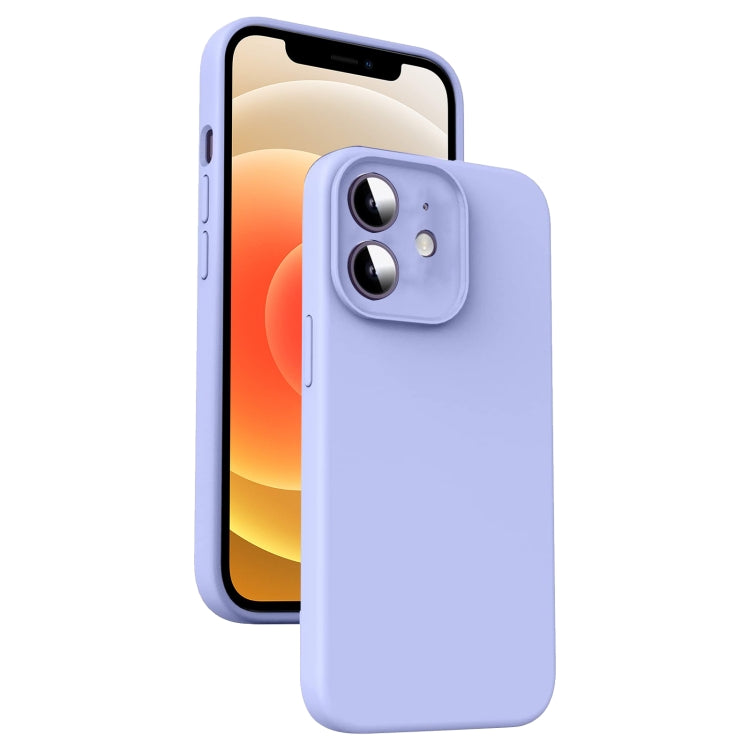 Capa para Telemóvel em Silicone Líquido Microfibra Amortecedora, Para iPhone 12, Para iPhone 12 Pro Max, Para iPhone 12 Pro