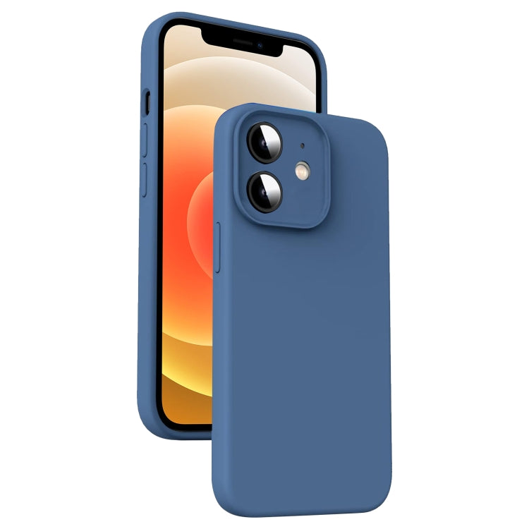 Capa para Telemóvel em Silicone Líquido Microfibra Amortecedora, Para iPhone 12, Para iPhone 12 Pro Max, Para iPhone 12 Pro