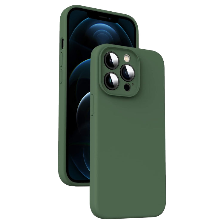 Capa para Telemóvel em Silicone Líquido Microfibra Amortecedora, Para iPhone 12, Para iPhone 12 Pro Max, Para iPhone 12 Pro
