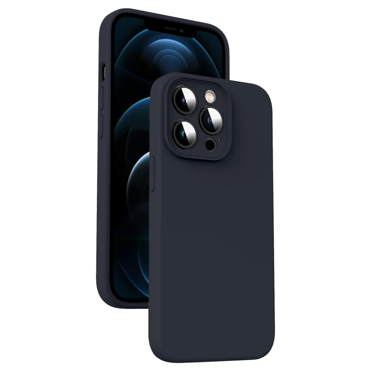 Capa para Telemóvel em Silicone Líquido Microfibra Amortecedora, Para iPhone 12, Para iPhone 12 Pro Max, Para iPhone 12 Pro