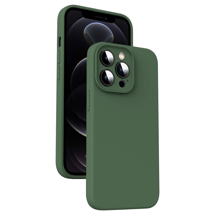 Capa para Telemóvel em Silicone Líquido Microfibra Amortecedora, Para iPhone 12, Para iPhone 12 Pro Max, Para iPhone 12 Pro