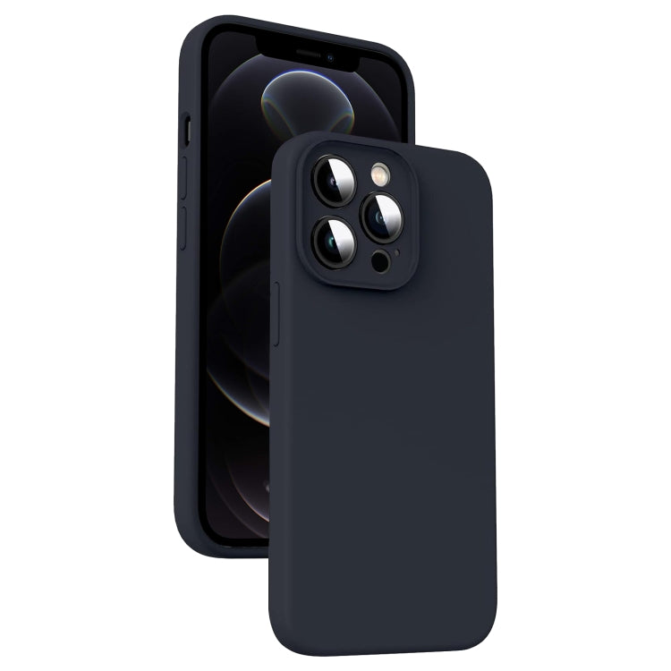 Capa para Telemóvel em Silicone Líquido Microfibra Amortecedora, Para iPhone 12, Para iPhone 12 Pro Max, Para iPhone 12 Pro