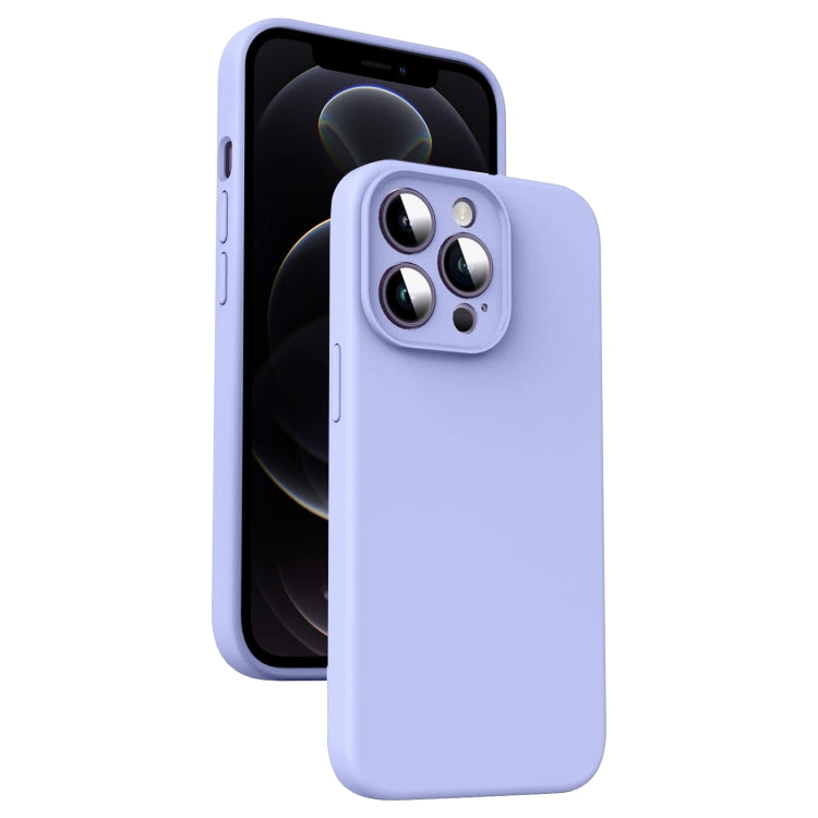 Capa para Telemóvel em Silicone Líquido Microfibra Amortecedora, Para iPhone 12, Para iPhone 12 Pro Max, Para iPhone 12 Pro