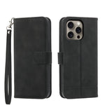 Capa para telemóvel Dierfeng Dream Line TPU híbrida em pele PU, para iPhone 17 Pro Max, para iPhone 17 Pro, para iPhone 17, para iPhone Air, para iPhone 16e, para iPhone 16 Pro Max, para iPhone 16 Pro, para iPhone 16 Plus